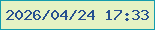 文字の大きさ：3、枠の色：149cad、背景の色：e5f2c4、文字の色：275090 無料ブログパーツのブログ時計