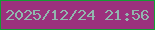文字の大きさ：1、枠の色：149d34、背景の色：9b317d、文字の色：91b7ae 無料ブログパーツのブログ時計