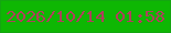 文字の大きさ：4、枠の色：14a611、背景の色：0eb703、文字の色：b03f5b 無料ブログパーツのブログ時計