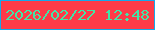 文字の大きさ：3、枠の色：14a9ea、背景の色：fe3b48、文字の色：41e7a7 無料ブログパーツのブログ時計