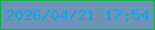 文字の大きさ：4、枠の色：14ad4b、背景の色：6d93b8、文字の色：14a3e1 無料ブログパーツのブログ時計