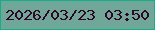 文字の大きさ：2、枠の色：14ae8d、背景の色：70a799、文字の色：310526 無料ブログパーツのブログ時計
