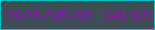 文字の大きさ：3、枠の色：14b9bb、背景の色：3d4d53、文字の色：8711aa 無料ブログパーツのブログ時計