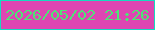 文字の大きさ：1、枠の色：14dcbf、背景の色：dd46b2、文字の色：4ee576 無料ブログパーツのブログ時計