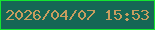 文字の大きさ：2、枠の色：14e431、背景の色：156755、文字の色：c79d5f 無料ブログパーツのブログ時計