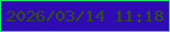 文字の大きさ：4、枠の色：14f071、背景の色：2f0bb3、文字の色：325407 無料ブログパーツのブログ時計
