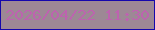 文字の大きさ：4、枠の色：1507ac、背景の色：9d8895、文字の色：bd63af 無料ブログパーツのブログ時計