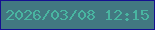 文字の大きさ：4、枠の色：151091、背景の色：427881、文字の色：49b5a1 無料ブログパーツのブログ時計