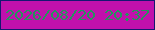 文字の大きさ：5、枠の色：151771、背景の色：c011ac、文字の色：26935d 無料ブログパーツのブログ時計