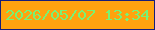 文字の大きさ：2、枠の色：151d7b、背景の色：ffa20f、文字の色：78f374 無料ブログパーツのブログ時計