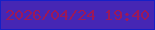 文字の大きさ：4、枠の色：1520c7、背景の色：4626b4、文字の色：9c1859 無料ブログパーツのブログ時計
