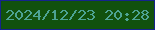 文字の大きさ：1、枠の色：15238c、背景の色：11510d、文字の色：4da394 無料ブログパーツのブログ時計