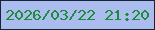 文字の大きさ：5、枠の色：152533、背景の色：abbdee、文字の色：1e8b3b 無料ブログパーツのブログ時計