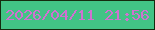文字の大きさ：3、枠の色：152a0e、背景の色：42c385、文字の色：d171d1 無料ブログパーツのブログ時計