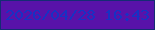 文字の大きさ：4、枠の色：152c74、背景の色：5812a9、文字の色：1831c3 無料ブログパーツのブログ時計