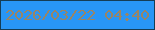 文字の大きさ：5、枠の色：153d55、背景の色：2896f6、文字の色：998565 無料ブログパーツのブログ時計