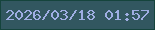 文字の大きさ：2、枠の色：15443c、背景の色：325760、文字の色：9faee3 無料ブログパーツのブログ時計