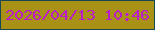 文字の大きさ：5、枠の色：154851、背景の色：a89115、文字の色：ba1cc9 無料ブログパーツのブログ時計