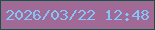文字の大きさ：4、枠の色：155545、背景の色：a16995、文字の色：85c4f6 無料ブログパーツのブログ時計