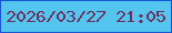 文字の大きさ：5、枠の色：1557d2、背景の色：54c5ee、文字の色：6d305e 無料ブログパーツのブログ時計
