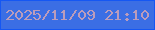文字の大きさ：5、枠の色：1557f3、背景の色：3b6ee4、文字の色：bb9cbc 無料ブログパーツのブログ時計