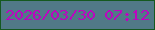 文字の大きさ：5、枠の色：15591f、背景の色：517987、文字の色：bc05bf 無料ブログパーツのブログ時計