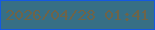 文字の大きさ：4、枠の色：1559e1、背景の色：376f85、文字の色：6e6448 無料ブログパーツのブログ時計