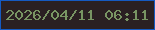 文字の大きさ：1、枠の色：155ac1、背景の色：2a2022、文字の色：789563 無料ブログパーツのブログ時計