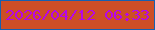 文字の大きさ：5、枠の色：1560b0、背景の色：cd4e26、文字の色：b607e7 無料ブログパーツのブログ時計