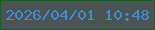 文字の大きさ：2、枠の色：156319、背景の色：4b5454、文字の色：3b8ed4 無料ブログパーツのブログ時計