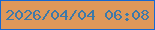 文字の大きさ：1、枠の色：1568d2、背景の色：df985a、文字の色：3e79a8 無料ブログパーツのブログ時計