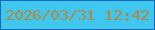 文字の大きさ：3、枠の色：156abb、背景の色：40c7ef、文字の色：b5863e 無料ブログパーツのブログ時計