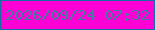 文字の大きさ：5、枠の色：156da2、背景の色：fc00d6、文字の色：3f7da1 無料ブログパーツのブログ時計