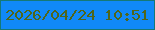 文字の大きさ：2、枠の色：157977、背景の色：1089f8、文字の色：4f6619 無料ブログパーツのブログ時計