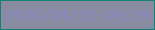 文字の大きさ：2、枠の色：158076、背景の色：898ba1、文字の色：8b87c3 無料ブログパーツのブログ時計