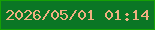 文字の大きさ：1、枠の色：15a105、背景の色：0a7625、文字の色：efb081 無料ブログパーツのブログ時計