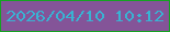 文字の大きさ：3、枠の色：15a222、背景の色：845498、文字の色：39b3d3 無料ブログパーツのブログ時計
