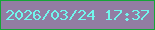 文字の大きさ：3、枠の色：15a538、背景の色：927da3、文字の色：71f6ed 無料ブログパーツのブログ時計