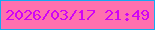 文字の大きさ：4、枠の色：15aaf0、背景の色：ff70af、文字の色：d004f5 無料ブログパーツのブログ時計