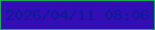 文字の大きさ：3、枠の色：15ac55、背景の色：330eb5、文字の色：081a95 無料ブログパーツのブログ時計