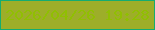 文字の大きさ：5、枠の色：15ac70、背景の色：9dae29、文字の色：90bf02 無料ブログパーツのブログ時計