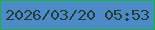 文字の大きさ：1、枠の色：15b536、背景の色：4c8bc8、文字の色：243e34 無料ブログパーツのブログ時計