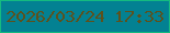 文字の大きさ：4、枠の色：15ba80、背景の色：038192、文字の色：5c511d 無料ブログパーツのブログ時計