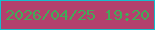 文字の大きさ：5、枠の色：15becd、背景の色：b3406d、文字の色：42ab58 無料ブログパーツのブログ時計