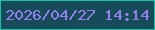 文字の大きさ：4、枠の色：15c5a3、背景の色：174b5a、文字の色：9480ee 無料ブログパーツのブログ時計
