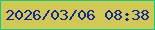 文字の大きさ：2、枠の色：15ca84、背景の色：d2c854、文字の色：11259c 無料ブログパーツのブログ時計