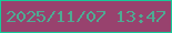 文字の大きさ：3、枠の色：15cb99、背景の色：98426e、文字の色：4eab93 無料ブログパーツのブログ時計