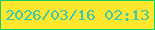 文字の大きさ：4、枠の色：15cd61、背景の色：ffe72d、文字の色：3bc8aa 無料ブログパーツのブログ時計