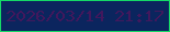 文字の大きさ：5、枠の色：15d967、背景の色：0b255e、文字の色：42185d 無料ブログパーツのブログ時計