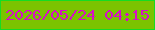 文字の大きさ：1、枠の色：15dc23、背景の色：7bc300、文字の色：d70ec8 無料ブログパーツのブログ時計
